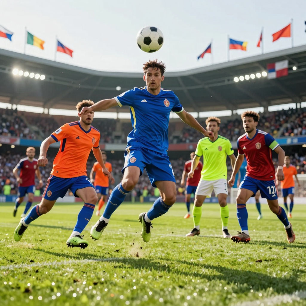 Football team celebration